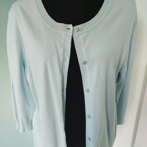 Light blue Talbots cardigan
